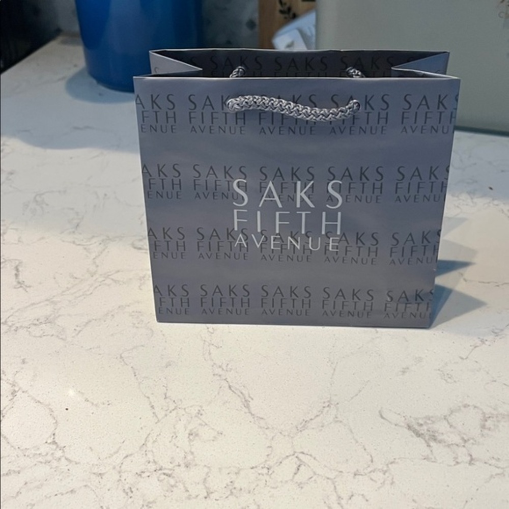 Saks Fifth Avenue Gift card small jewelry box bag
